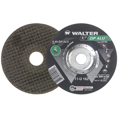 Zip Alu Cut-Off Wheel, 6" x 3/64", 7/8" Arbor, Type 27, Aluminum Oxide, 10200 RPM Pathway Supply LP