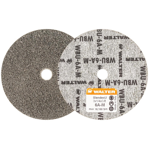 Blendex U Finishing Wheel, 3" Dia., 6AM Grit, Silicon Carbide Pathway Supply LP