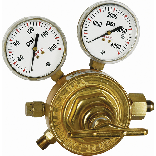 Heavy-Duty Single Stage Regulator, Oxygen, CGA540 Inlet Pathway Supply LP