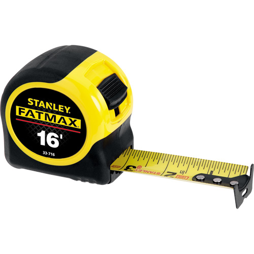 FatMax&reg; Measuring Tape, 1-1/4" x 16', 16ths of an Inch Graduations Pathway Supply LP