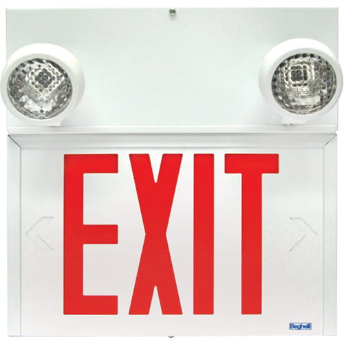 Stella Combination Signs - Exit, LED, Hardwired, 12-1/8" L x 12-1/2" W, English Pathway Supply LP