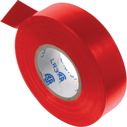 Electrical Tape, 19 mm (3/4") x 20.1 m (66'), Red, 7 mils Pathway Supply LP