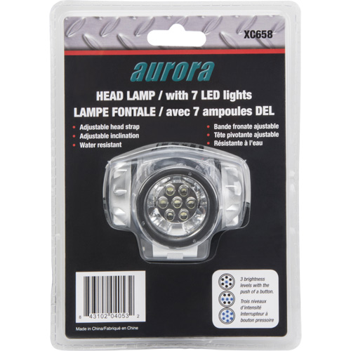 Headlamp, LED, 28 Lumens, 20 Hrs. Run Time, AAA Batteries Pathway Supply LP
