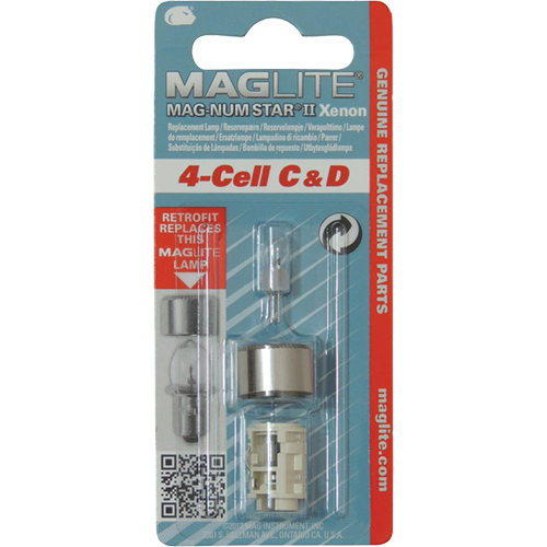 Ampoule de rechange pour lampe de poche &agrave; 4 piles C & D Pathway Supply LP