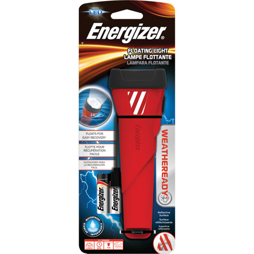 Weatheready&reg; Floating Flashlight, LED, 55 Lumens, AA Batteries Pathway Supply LP