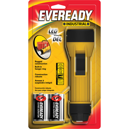 Eveready&reg; Industrial Economy Flashlight, LED, 35 Lumens, D Batteries Pathway Supply LP