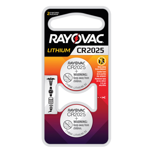 CR2025 Lithium Coin Cell Batteries, 3 V Pathway Supply LP
