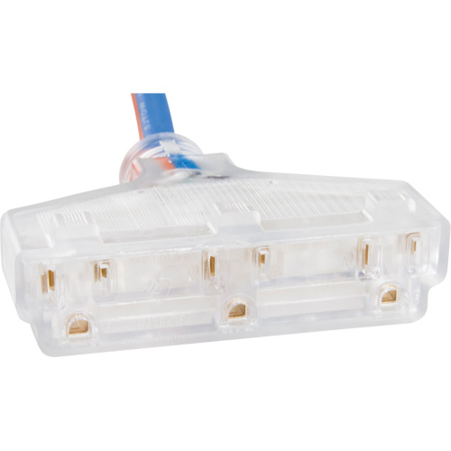 TPE-Rubber Extension Cord with Light Indicator, All-Weather, SJEOW, 12/3 AWG, 15 A, 3 Outlet(s), 25' Pathway Supply LP