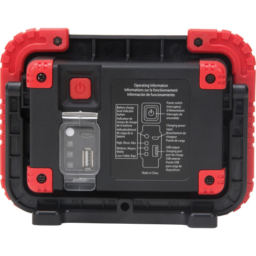 Portable Work Light, LED, 10 W, 1000 Lumens, Plastic Housing Pathway Supply LP