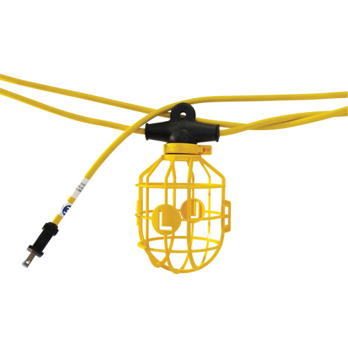 Heavy-Duty Moulded Stringlights, 5 Lights, 600" L, Plastic Housing Pathway Supply LP