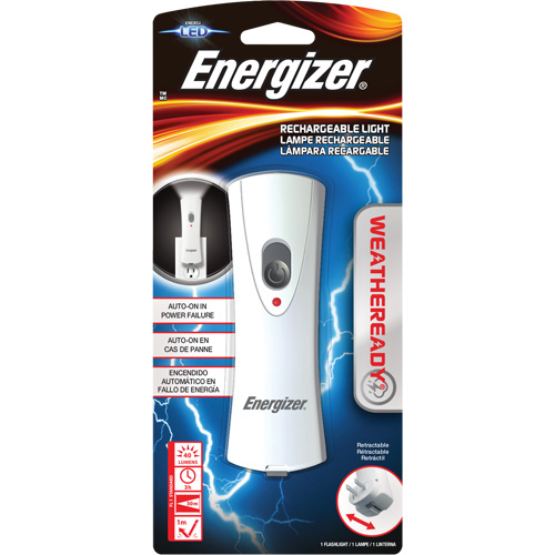 Weatheready&reg; Flashlight, LED, 40 Lumens, Rechargeable Batteries Pathway Supply LP