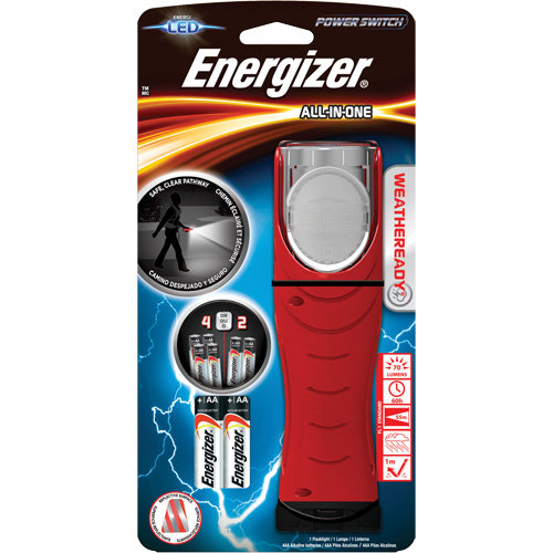 Lampe tout-en-un Weatheready, DEL, Piles AA, Aluminium/Plastique/Polym&egrave;re/Caoutchouc Pathway Supply LP