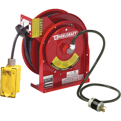 Power Cord Reel, 45', SJEOOW, 12 Gauge, 20 A Pathway Supply LP