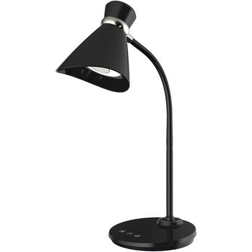 Lampe de bureau, 6 W, DEL, Col 16", Noir Pathway Supply LP
