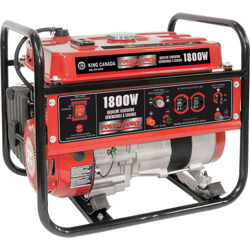 Gasoline Generator, 1800 W Surge, 1400 W Rated, 120 V, 7 L Tank Pathway Supply LP