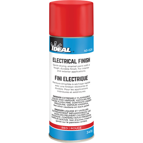 Quick-Dry Enamel Electrical Finish Paint, Aerosol Can, Red Pathway Supply LP