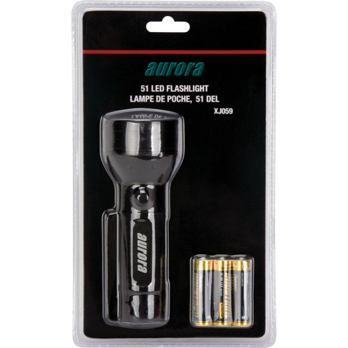 AFL300 Flashlight, LED, 180 Lumens, AA Batteries Pathway Supply LP