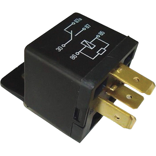 Mini relais unipolaire &agrave; une direction avec r&eacute;sistance, Prise, 40 A, 12 V Pathway Supply LP