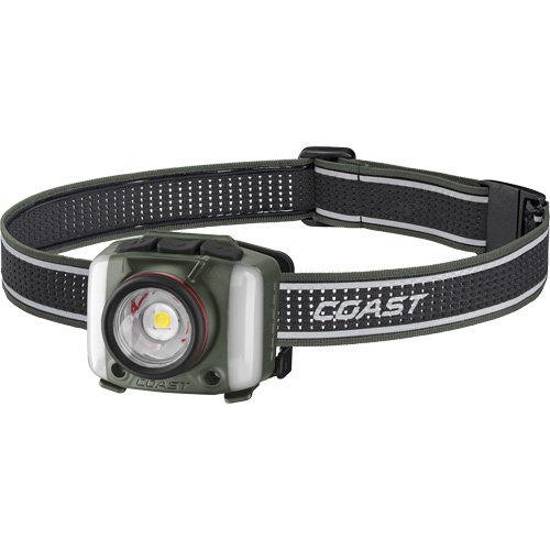 Lampe frontale FL97R &agrave; trois couleurs avec syst&egrave;me Twist Focus et commande vocale, DEL, 830 lumens, 2 hres de fonctionnement, piles Rechargeable Pathway Supply LP