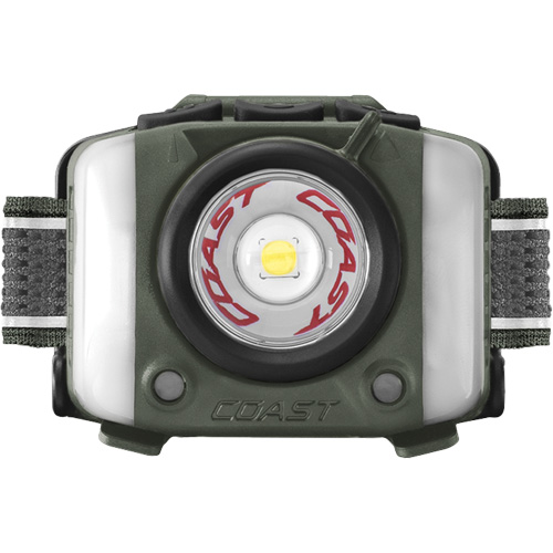 Lampe frontale FL97R &agrave; trois couleurs avec syst&egrave;me Twist Focus et commande vocale, DEL, 830 lumens, 2 hres de fonctionnement, piles Rechargeable Pathway Supply LP