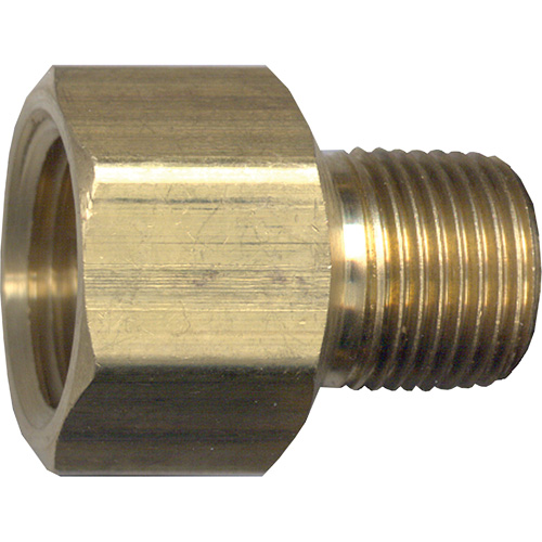 Pipe Adapter, FPT x NPT, 1/2" x 1/4" Dia., Brass Pathway Supply LP
