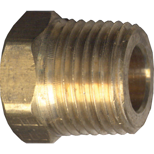 Hex Head Cored Plug, Pipe, 1/2" Dia., Brass Pathway Supply LP