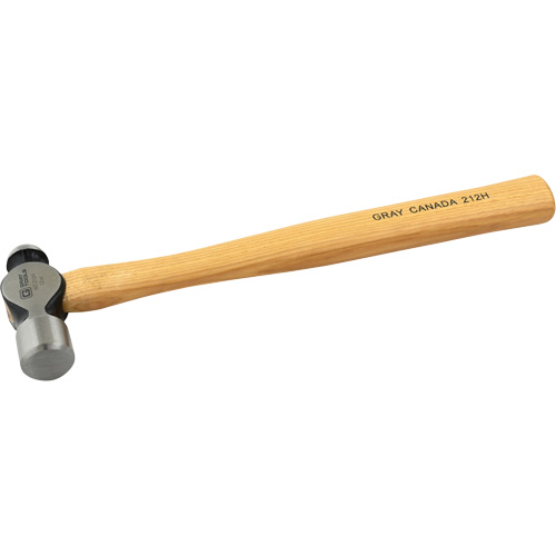 Ball Pein Hammer, 12 oz. Head Weight, Plain Face, Wood Handle Pathway Supply LP