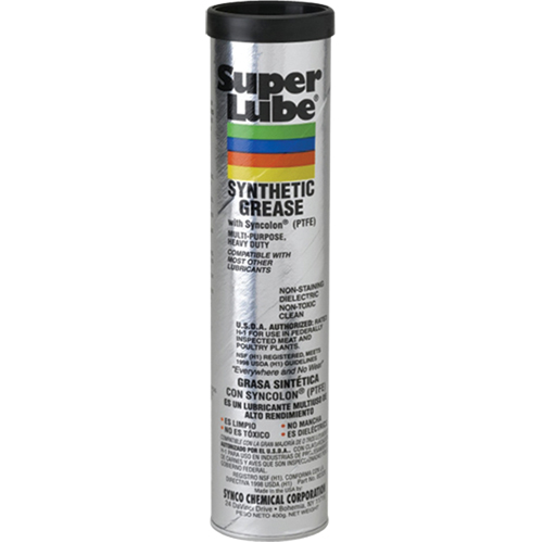 Super Lube Synthetic Based Grease With PFTE, 400 g, Cartridge Pathway Supply LP