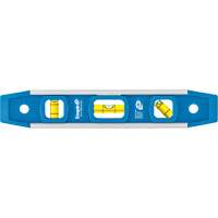 Niveau torpille, 9" lo, Aluminium, 3 fioles, Magn&eacute;tique Pathway Supply LP