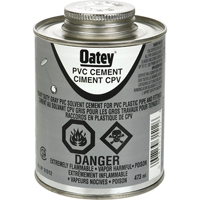 PVC Heavy-Duty Cement, 473 ml, Brush-Top Can, Grey Pathway Supply LP
