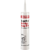 Superflex High Temp RTV Silicone Adhesive Sealant, Cartridge, Red Pathway Supply LP