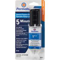 PermaPoxy 5 Minute General Purpose Epoxy, 29.5 ml, Epoxy, Two-Part, Clear Pathway Supply LP
