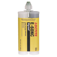 Adh&eacute;sifs structuraux non corrosifs pour les composants &eacute;lectriques E-60NC, 400 ml, Cartouche double, Deux composants, Noir Pathway Supply LP