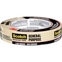Scotch&reg; General Purpose Masking Tape 2020, 24 mm (1") x 55 m (180'), Tan Pathway Supply LP