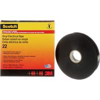 Scotch&reg; Vinyl Electrical Tape, 19 mm (3/4") x 33 m (108'), Black, 10 mils Pathway Supply LP
