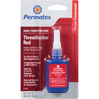 High Temperature Threadlocker, Red, High, 10 ml, Bottle Pathway Supply LP
