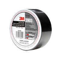 Rubans adh&eacute;sifs en vinyle 3903, 1245 mm (49") la x 46 m (151') lo, 6,5 mils, Noir Pathway Supply LP