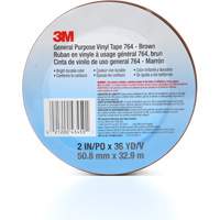 Ruban en vinyle pour travaux g&eacute;n&eacute;raux 764, 50,8 mm (2") la x 32,9 m (108') lo, 5 mils, Brun Pathway Supply LP