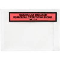 Packing List Envelope, 5-1/2" L x 4-1/2" W, Endloading Style Pathway Supply LP