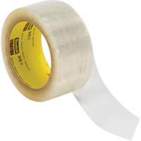 Scotch&reg; 375 Box Sealing Tape, Hot Melt Adhesive, 3.1 mils, 48 mm (1-22/25") x 1500 m (4921') Pathway Supply LP