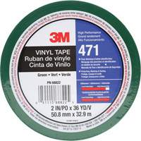 471 Vinyl Tape, 50.8 mm (2") W x 32.9 m (108') L, 5.2 mils, Green Pathway Supply LP