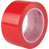 Ruban en vinyle 471, 50,8 mm (2") la x 32,9 m (108') lo, 5,3 mils, Rouge Pathway Supply LP