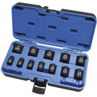 PS1238 SAE 6-Point Socket Set, 12 Pcs, Impact, 3/8" Drive Size, Deep Pathway Supply LP