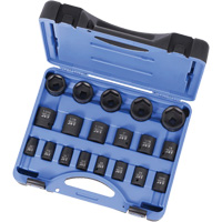 PS1912 SAE 6-Point Socket Set, 19 Pcs, Impact, 1/2" Drive Size, Deep Pathway Supply LP