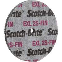 Meule homog&egrave;ne Scotch-Brite EXL, 3" x 1/2", Arbre de 1/4" Pathway Supply LP