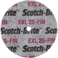 Meule homog&egrave;ne Scotch-Brite EXL, 3" x 1/2", Arbre de 1/4" Pathway Supply LP