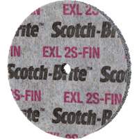 Meule homog&egrave;ne Scotch-Brite EXL, 3" x 1/2", Arbre de 1/4" Pathway Supply LP