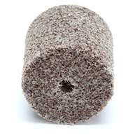 Meule d'abrasion et de polissage unitaris&eacute;e Scotch-Brite, 1" x 1", Arbre de 3/16"-7, Grain de Moyen, Oxyde d'aluminium Pathway Supply LP