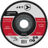 Powerplus DUO Cutting/Grinding Wheel, 4-1/2" x 1/8", 7/8" Arbor, Type 27, A30DUO Grit Pathway Supply LP