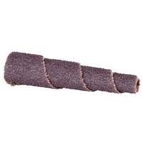 Cartouche de bande abrasive conique ALO, 100 Grain, 5/8" dia., Oxyde d'aluminium, 1-1/2" lo, 1/8" Dimension de l'arbre Pathway Supply LP